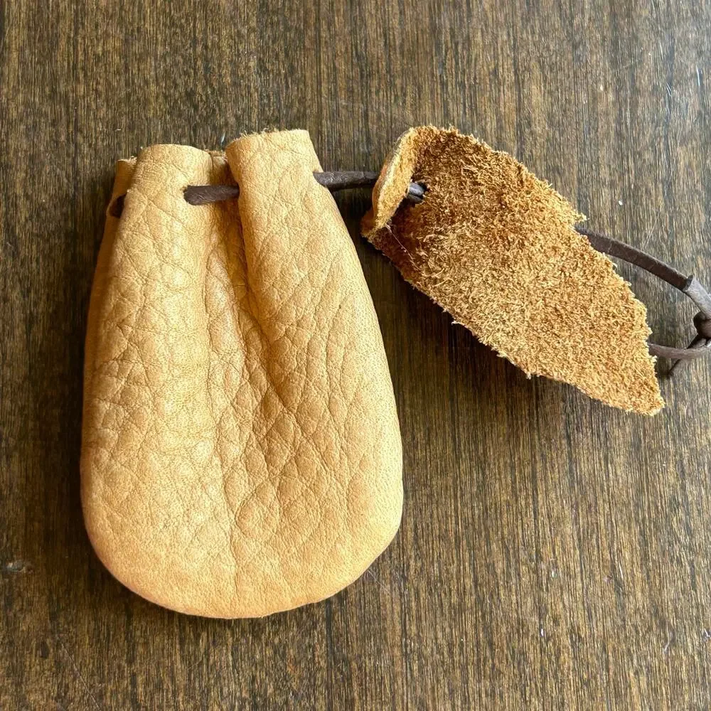New Traditional Handcrafted Leather Medicine Pouch Renaissance